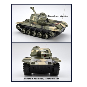 ماشین کنترلی شارژی تانک سبز Remote Control BATTLE TANK 1:32_اسباب بازی